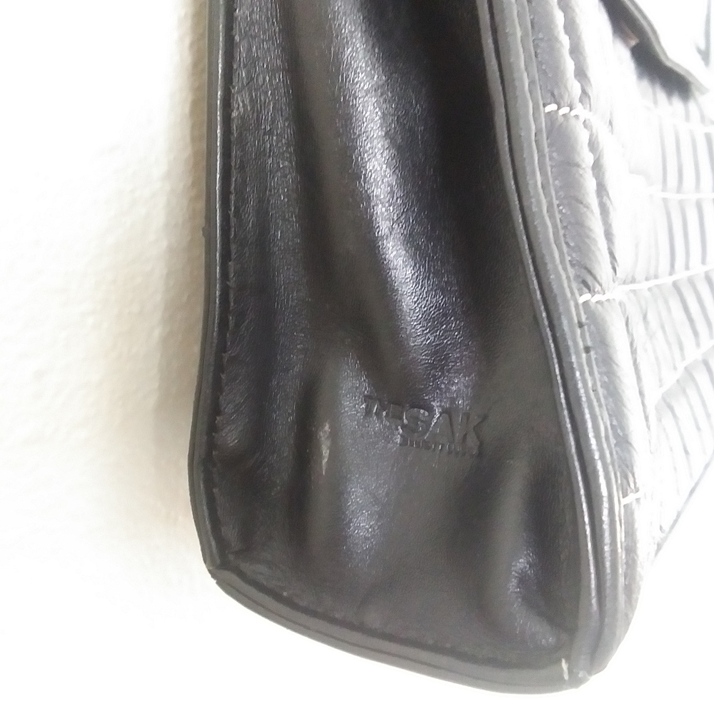 The Sak Black Leather Quilted Shoulder Bag - Picture 5 of 13